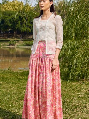 NADINE KEBAYA TOP - EGGWHITE