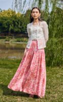 SORAYA BOHO SKIRT - HIBISCUS PINK