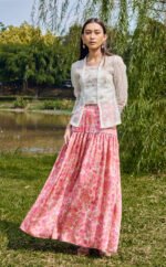 SORAYA BOHO SKIRT - HIBISCUS PINK