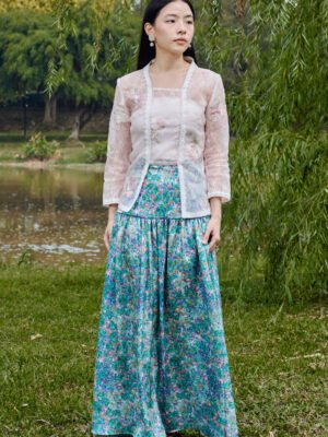 NADINE KEBAYA TOP - BLUSH PINK