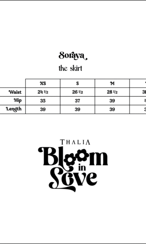 soraya measurement chart